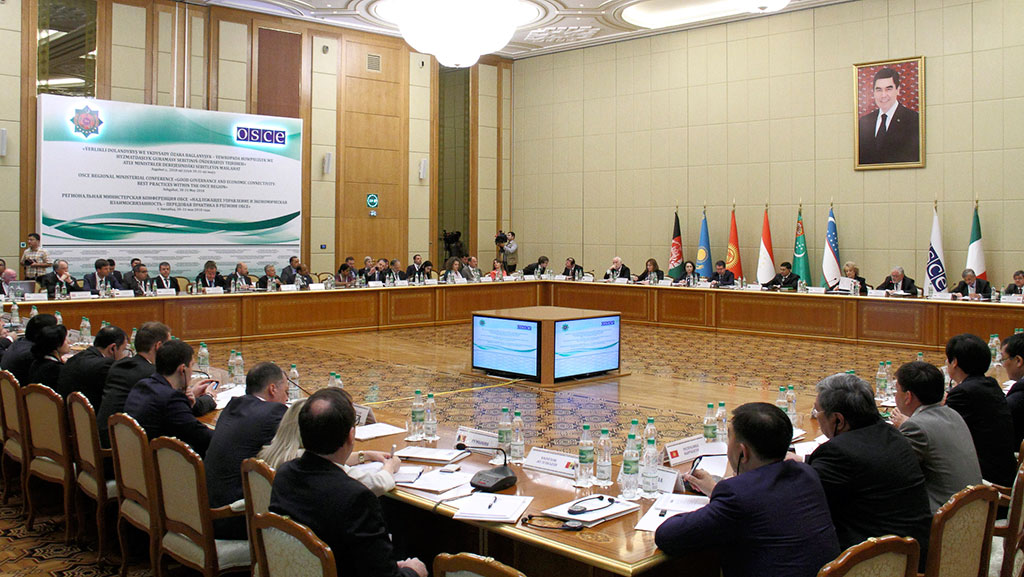 Aspects of activation of cooperation in the OSCE region are discussed in Ashgabat 