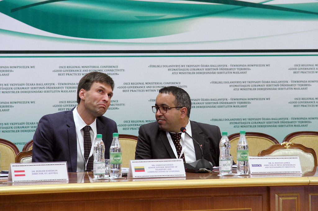 Aspects of activation of cooperation in the OSCE region are discussed in Ashgabat 