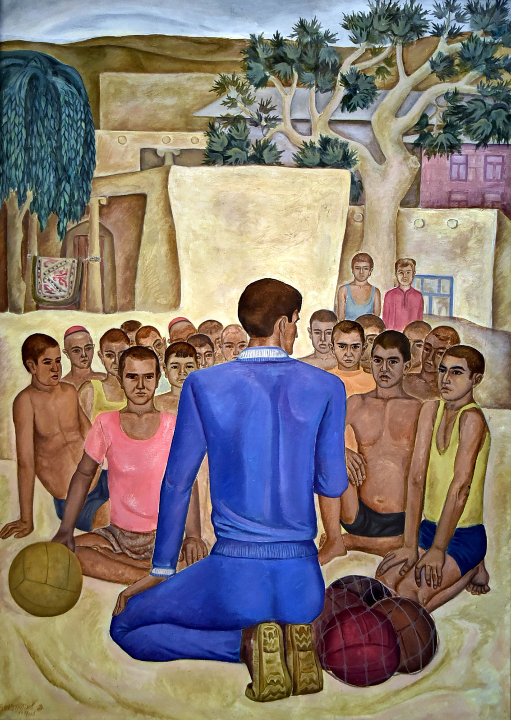 Живописный рассказ о туркменских детях и семейных традициях представили известные и начинающие художники 