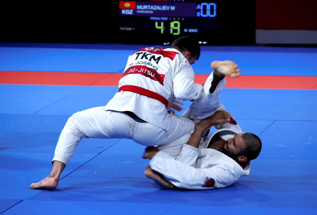 Boxer Hursand Imankuliyev wins his second fight at the Asian Games 