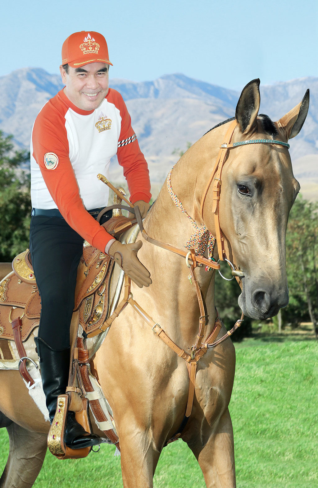 The Head of the State spends Sunday morning working on new book and riding the horse 