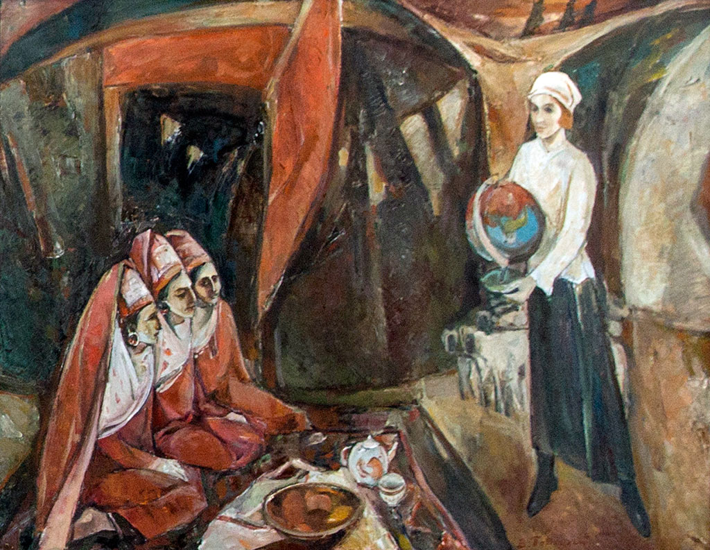 Şekillendiriş sungaty muzeýinde mekdep temasyna bagyşlanan eserleriň sergisi gurnaldy