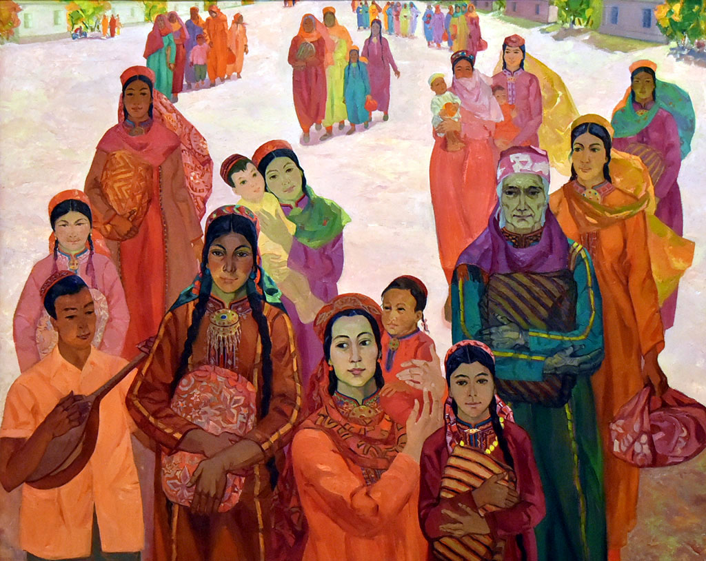 The exhibition at the museum of Fine Arts devoted to the Independence Day of Turkmenistan 