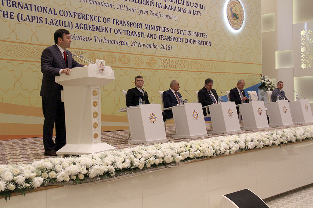 Türkmenistan — halkara ulag-üstaşyr geçelgelerini döretmegiň başyny başlaýjy