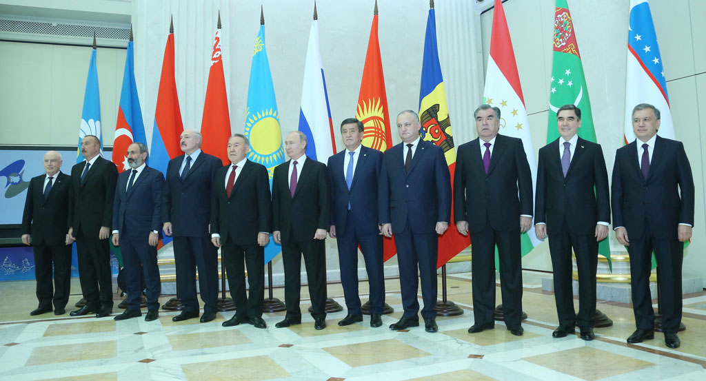 The President of Turkmenistan takes part in the meeting of the CIS leaders 