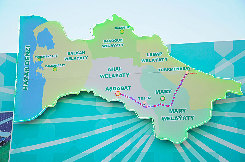 Construction of Ashgabat – Turkmenabat highway is started 