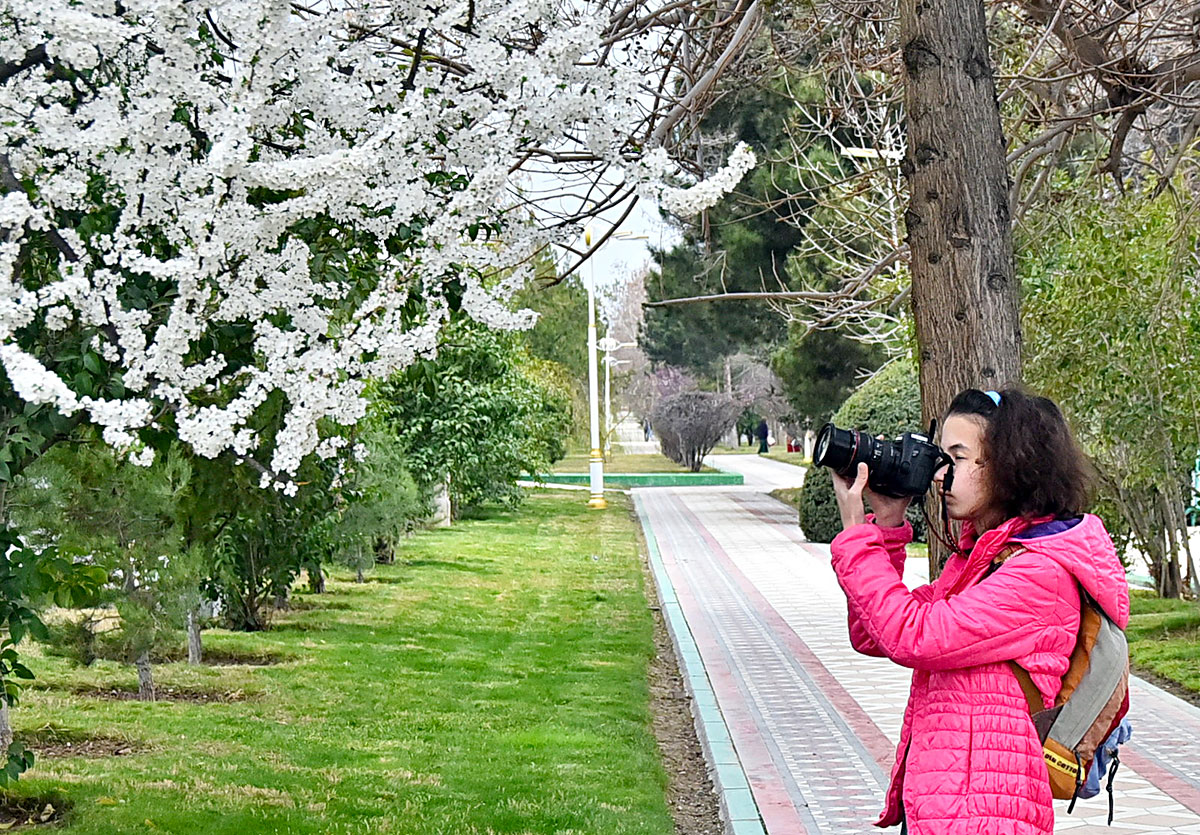 Фоторепортаж: весна в Ашхабаде 