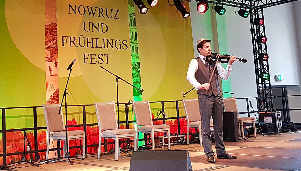 Turkmen exhibition hall introduce the traditions of Nowruz celebration in Bolle Festsäle, Berlin