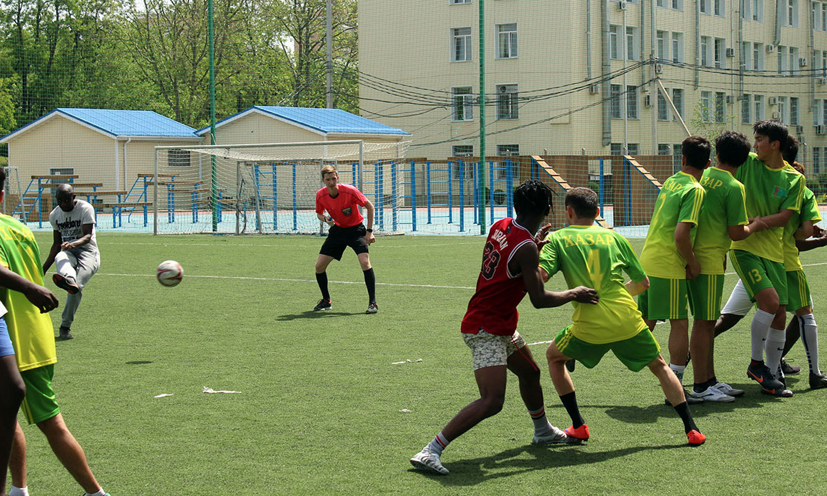 “Hazar” student team participates in football tournament in Krasnodar 