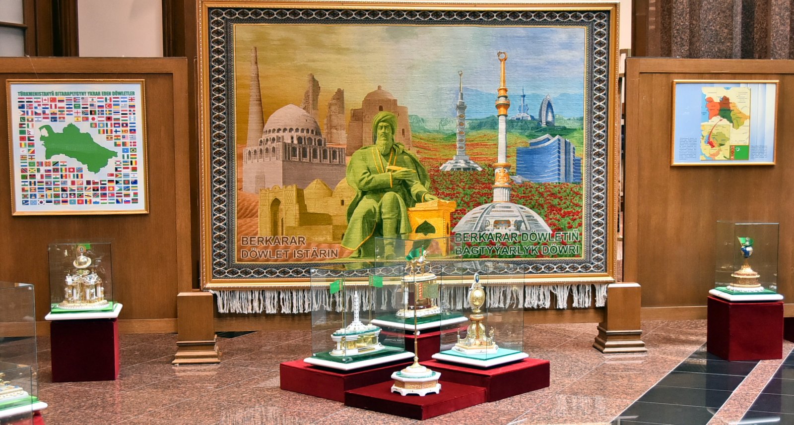 Exhibition Devoted to Constitution and State Flag of Turkmenistan at Main Museum