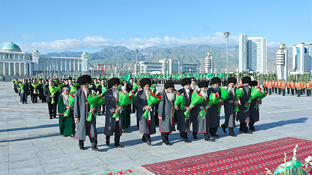 Events of occasion of the Day of Constitution and State Flag take place with the participation of Turkmen leader 