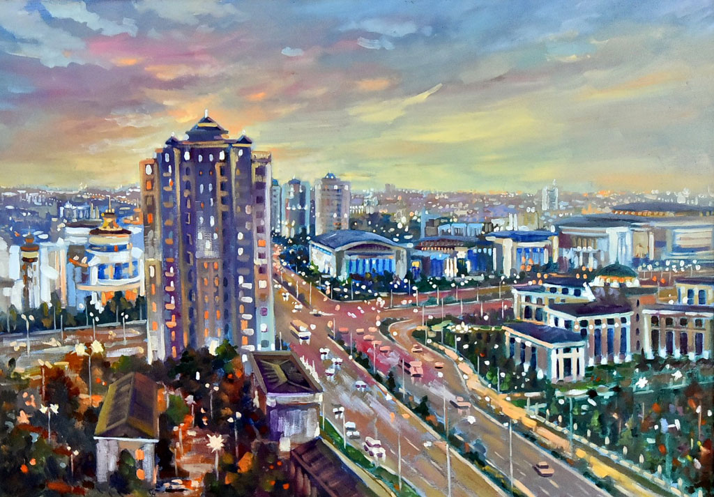 Белый город – Ашхабад: ритмы столицы в живописных сюжетах  