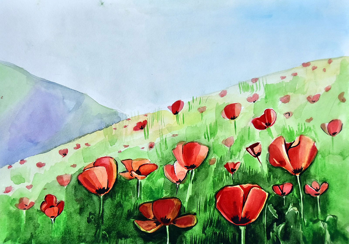 В художественной школе им. Бяшима Нурали состоялась выставка работ выпускников 