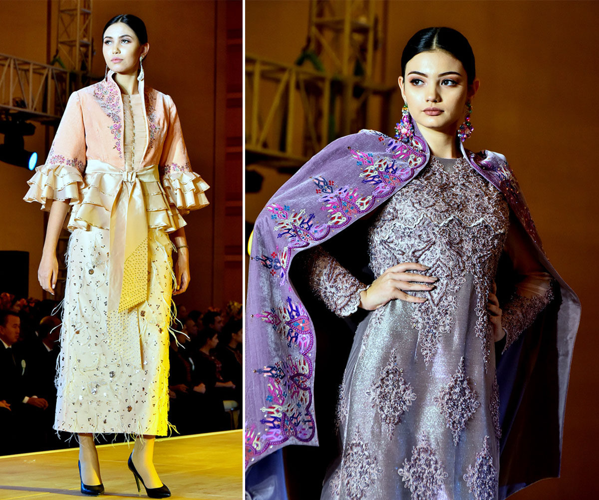 Коллекции модной одежды представили кутюрье из Франции и Узбекистана