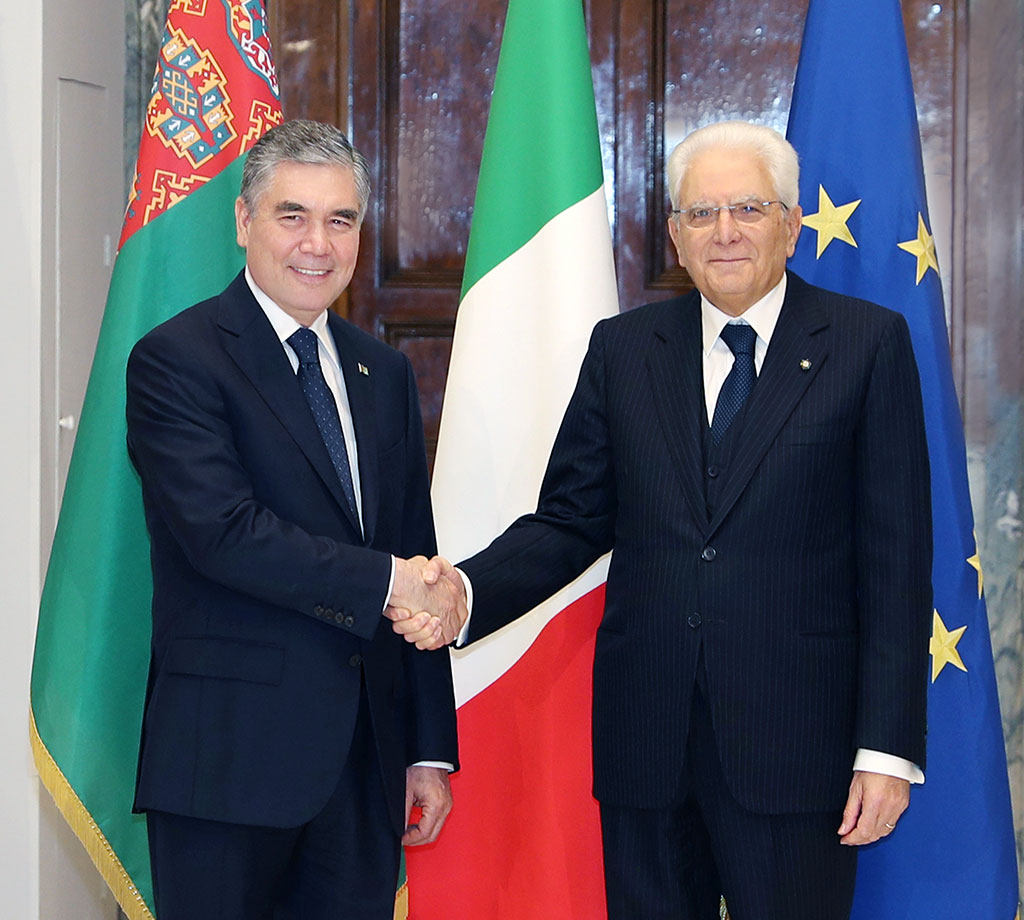 Hormatly Prezidentimiz Gurbanguly Berdimuhamedowyň Italiýa Respublikasyna resmi sapary