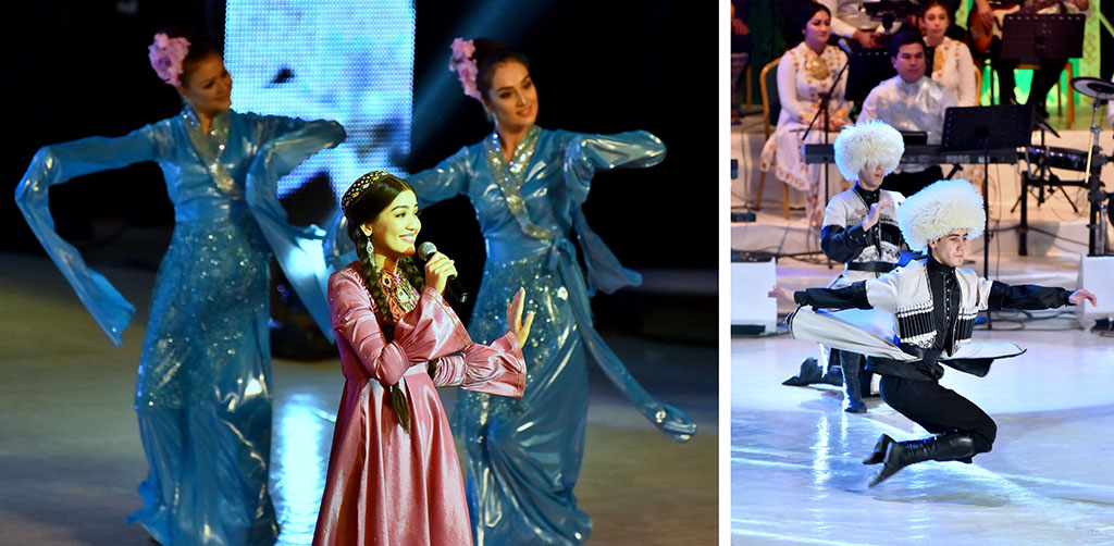 На праздничном концерте исполнены мелодии, танцы и песни разных народов