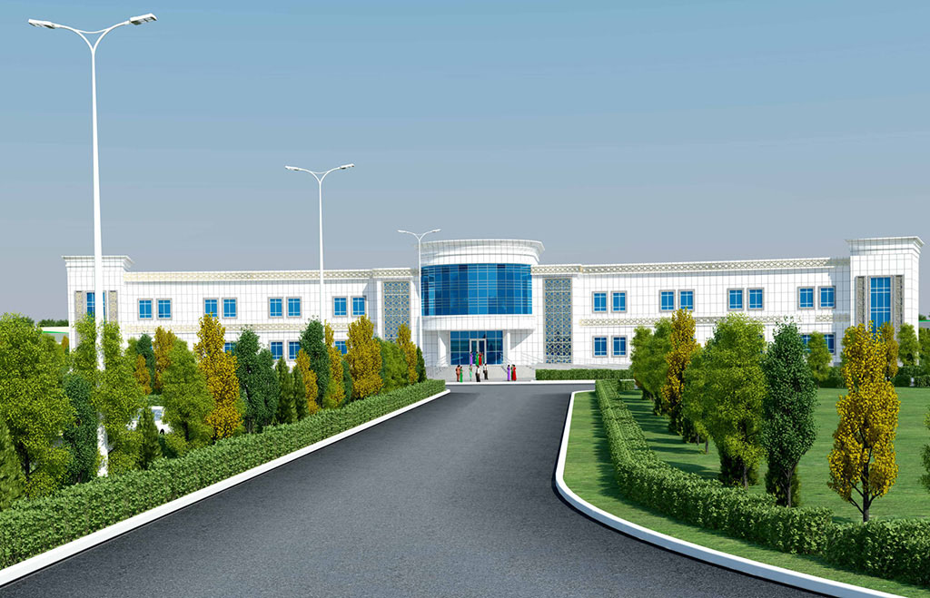 Modern vehicle centre is under construction in the north of the Turkmen capital 