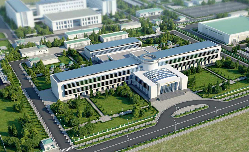 Туркменские компании строят здания и объекты административного центра Ахала 