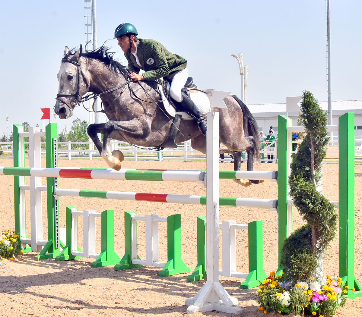 Show jumping competition is held in the capital equestrian complex