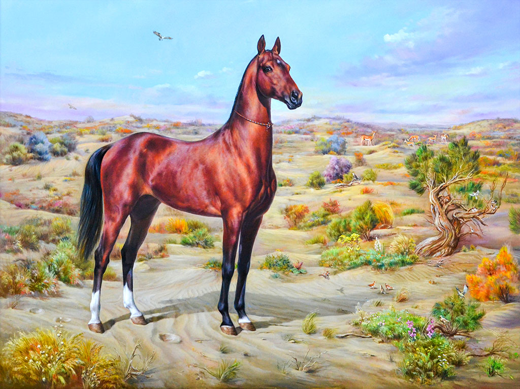 Winners of the art ahalteke horse image contest receive valuable prizes 