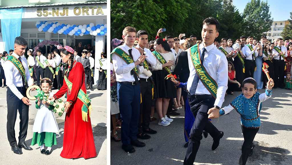 The Last Bell rings for 2020 graduates of Turkmen schools