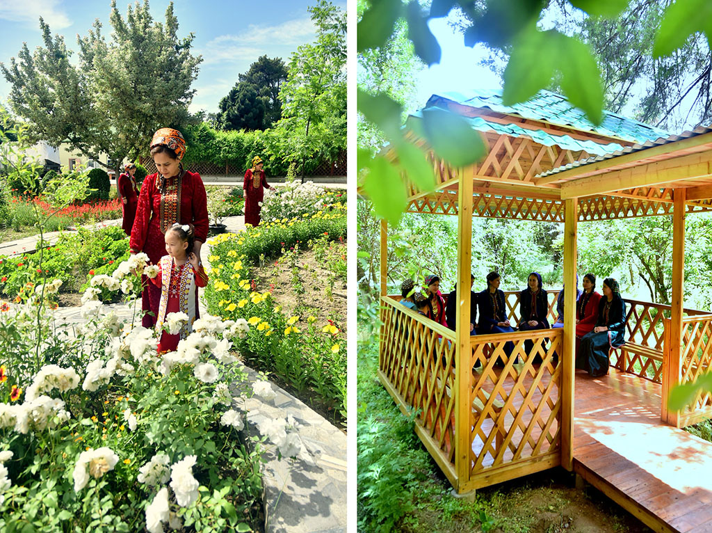 Green island in the heart of White city: New Life of Ashgabat botanic garden 