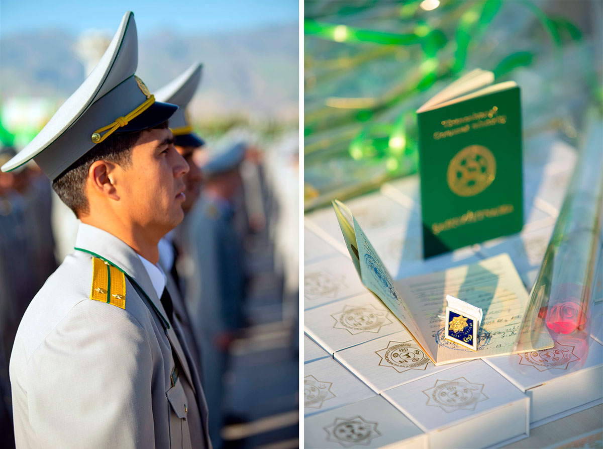 Events on occasion of supplement of the Officer Corp of Turkmenistan are held in the country 