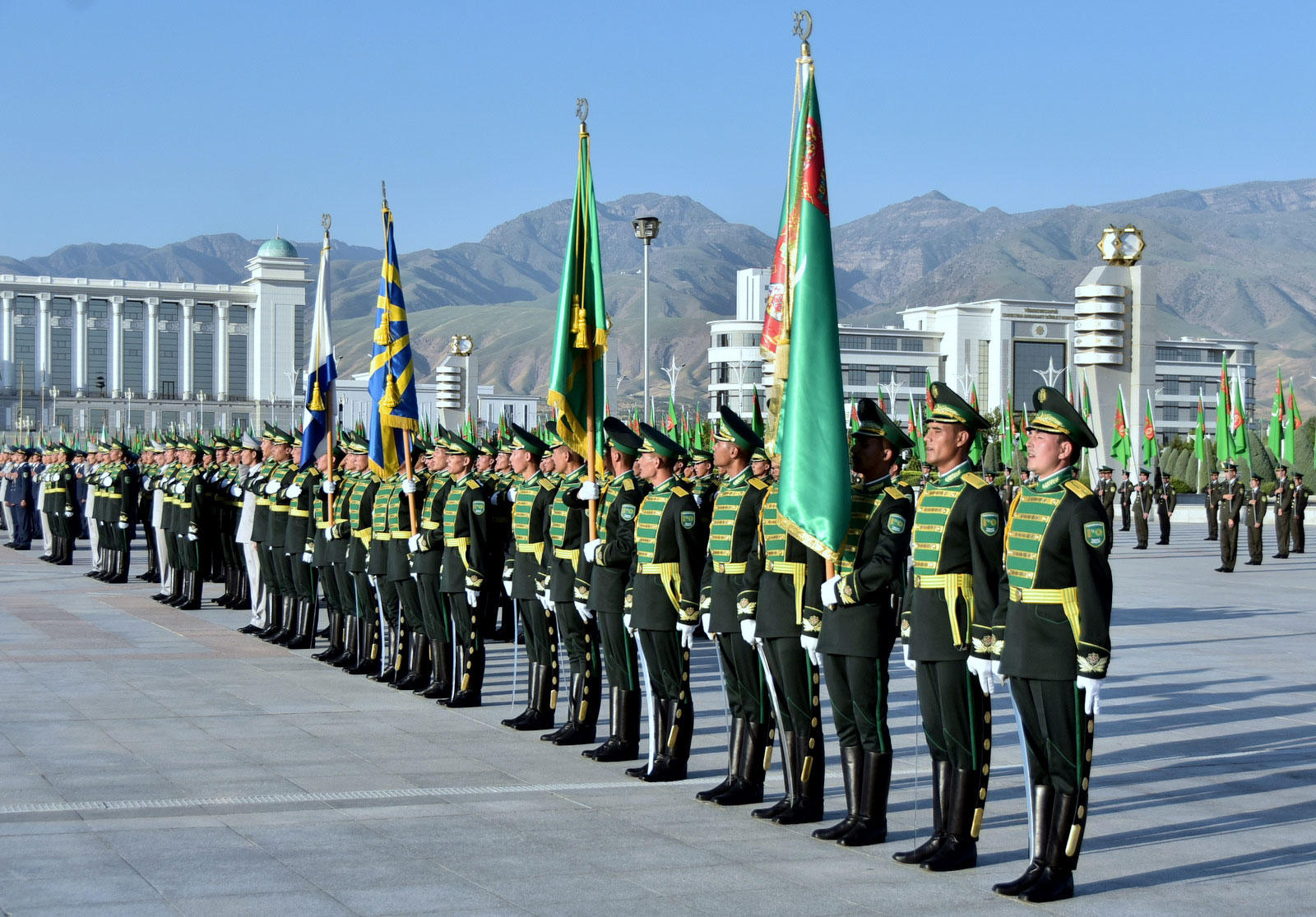 Military oath ceremony of young soldiers takes place