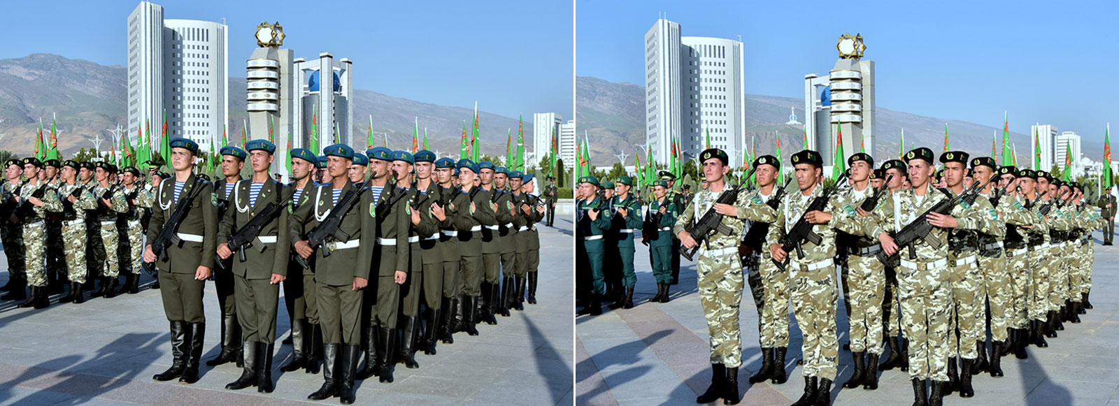 Military oath ceremony of young soldiers takes place