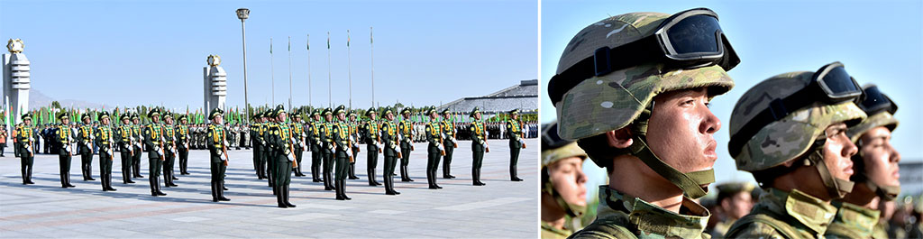 Military oath ceremony of young soldiers takes place