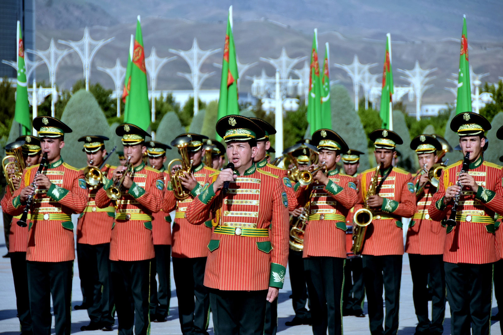 Military oath ceremony of young soldiers takes place