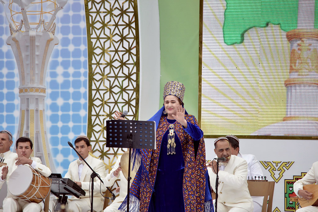 Celebration events are held in International Akhalteke equestrian complex