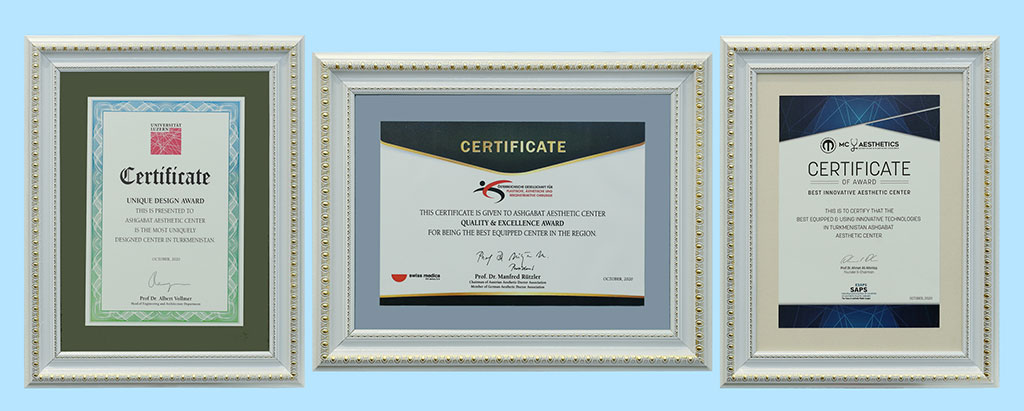 International Burn and Aesthetic Centers are awarded with international certificates 