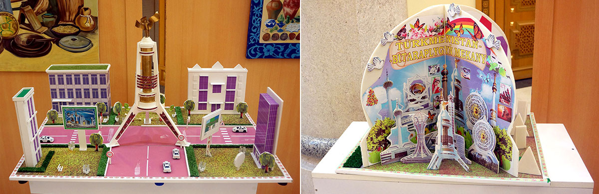 Ýaşajyk nakgaşlaryň baýramçylyga bagyşlanan işleriniň sergisi