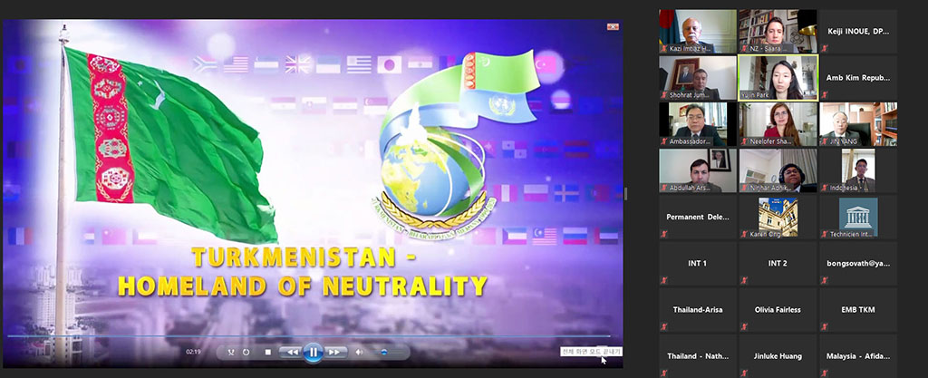 Permanent representative of Turkmenistan in UNESCO makes speech at the session of ASPAC Regional Group