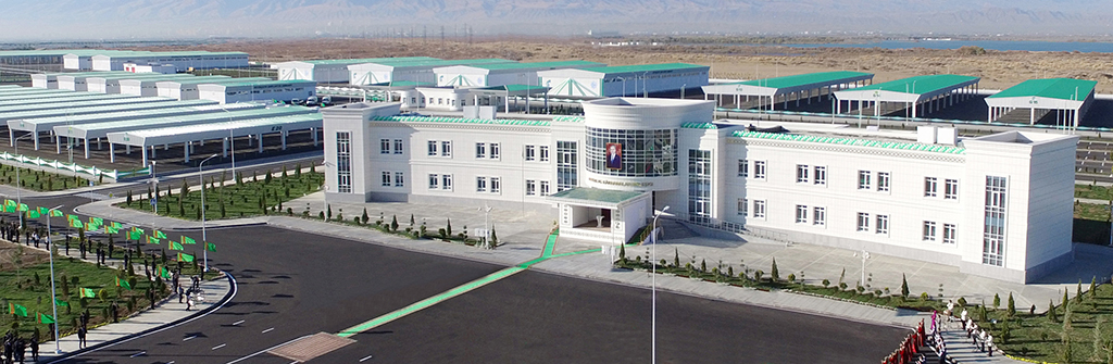 Hormatly Prezidentimiz Gurbanguly Berdimuhamedow  logistika merkeziniň açylyş dabarasyna gatnaşdy