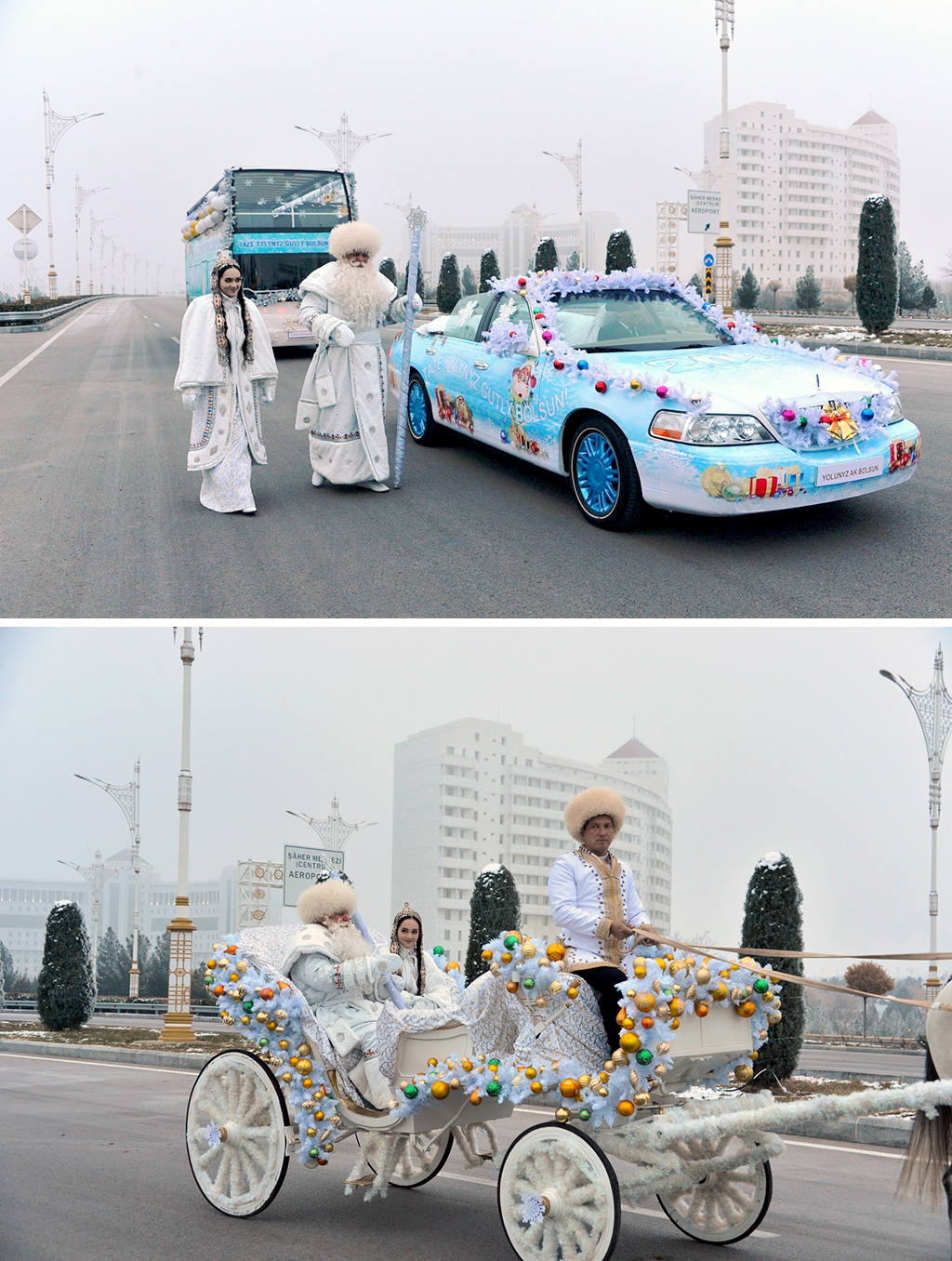 Türkmenistanyň baş Täze ýyl arçasynda yşyklar ýakyldy 